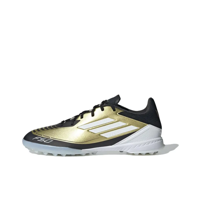 Adidas F50 League Turf Messi Gold Metallic Cloud White Core Black-0