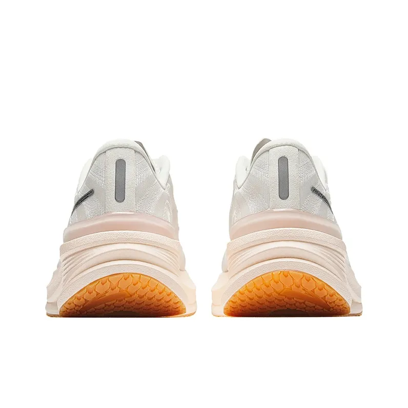 Anta Running Collection Anti-Slip Wear-Resistant Low-Top Casual Running Shoes Women's White Orange-3