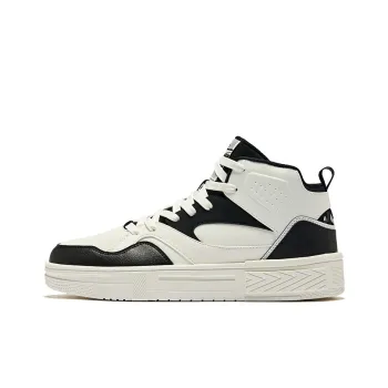 Erke Skateboard Shoes Men Low Top Microcrystal White Jet Black