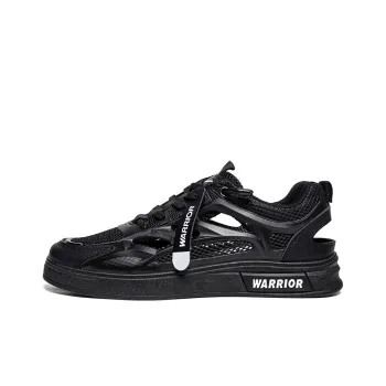 Warrior Comfortable Sandals Lightweight And Breathable Low Top Skateboard Shoes Men's Black