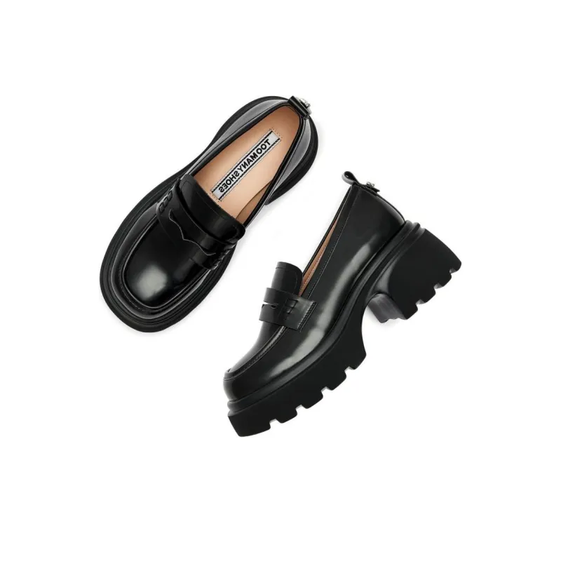 TOOMANYSHOES Loafers Women's Black-3