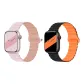 Apple Silicone Strap-Pink Gray * Black Orange