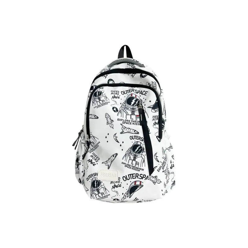 Huangmu Nylon Backpack Unisex Multicolor-0