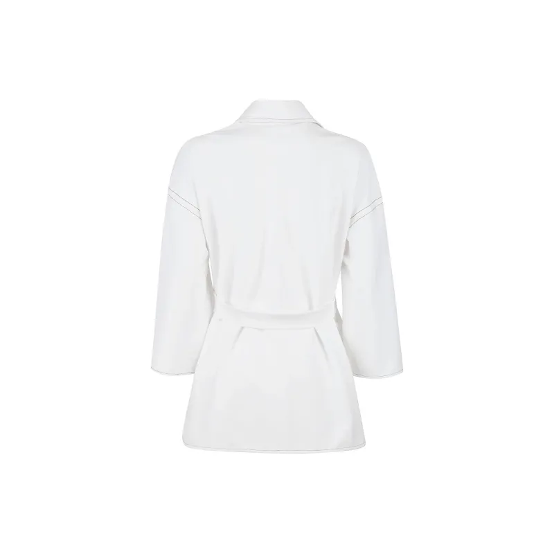 MaxMara Belted Long Sleeved Jacket-1
