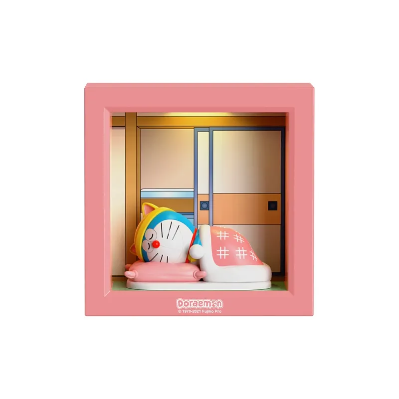 ROCK x Doraemon Sleeping Baby Commemorative Edition Photo Frame With Night Light Chibi Figures-1