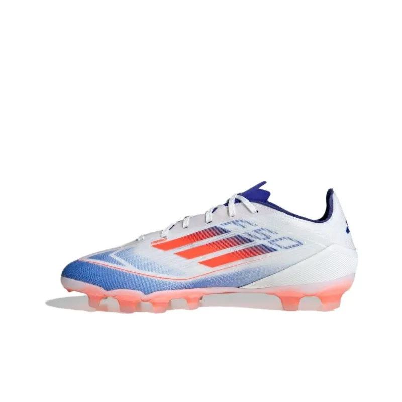 Adidas F50 PRO AG Short Rubber Studs HG Short Rubber Studs Artificial Ground Soccer Shoes Men's White Red Blue-2