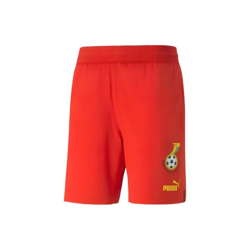 PUMA Ghana 22/23 Promo Shorts Men Soccer Bottoms Men's Red Dandelion