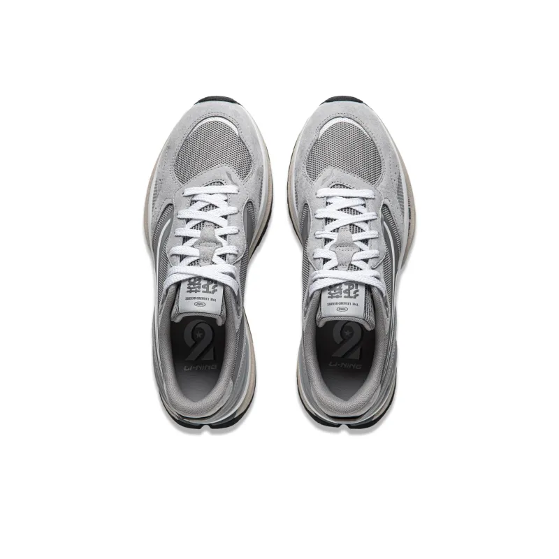 LiNing Honor Renew Cushioning Anti-Slip Wear-Resistant Breathable Support Rebound Low-Top Casual Shoes Men's Gray-3