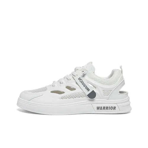 Warrior Comfortable Sandals Lightweight And Breathable Low Top Skateboard shoes had Men's White