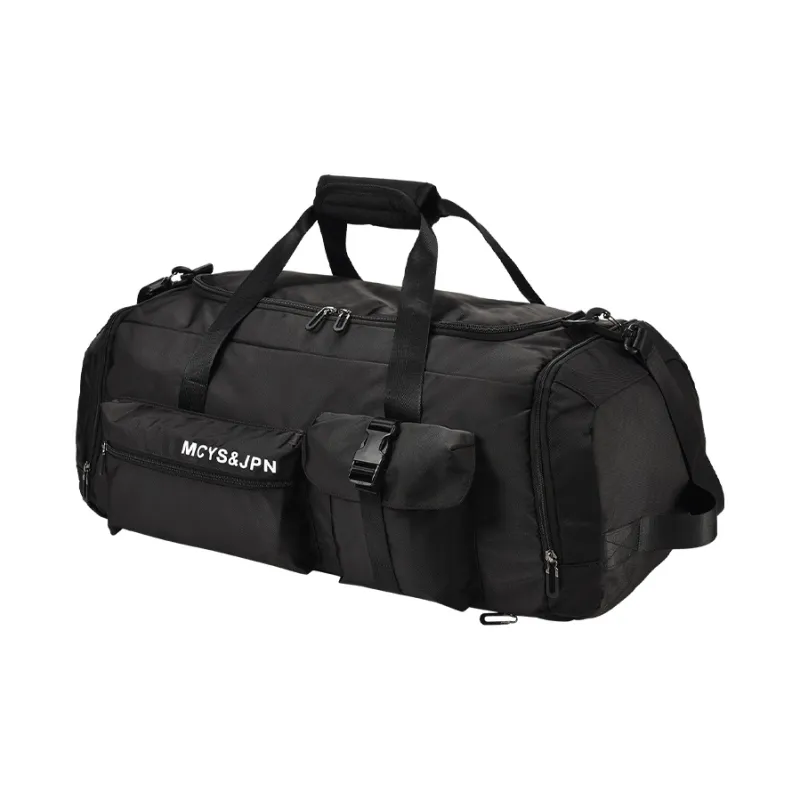 Yohji Kimura Oxford Luggage Bag Travel Bag Backpack Unisex Black-1