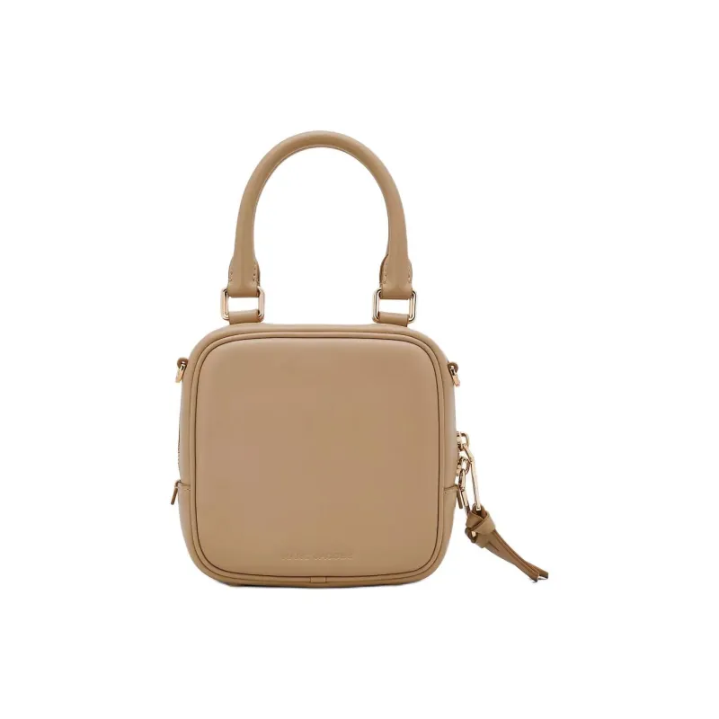 MARC JACOBS Smooth Leather Handbag Crossbody Bag Women's Camel-3