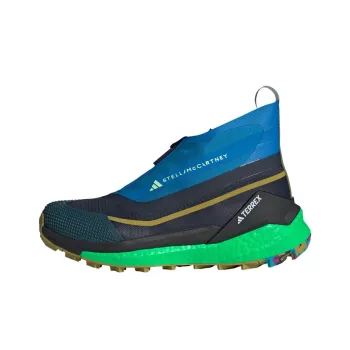 Adidas Stella McCartney Cushioning Anti-Slip And Wear-Resistant Grip High-Top Trekking Shoes Unisex Black Blue