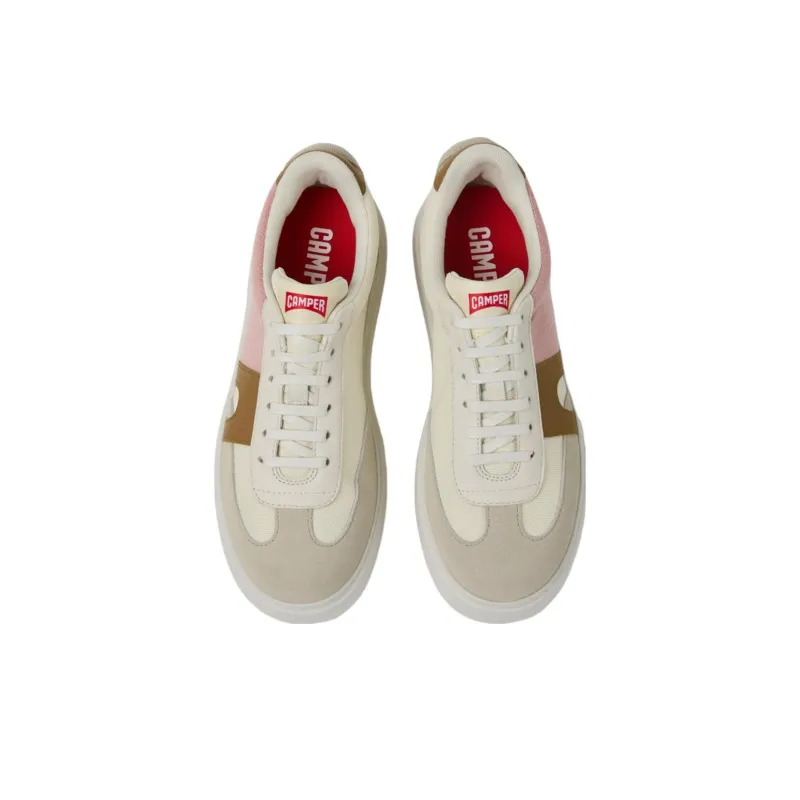 CAMPER Low Top Skateboard Shoes Women's Beige Pink Brown-2