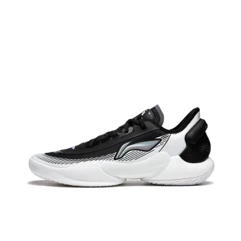 LINING Yushuai 18 V2 Basketball Shoes Men Low Top Black White