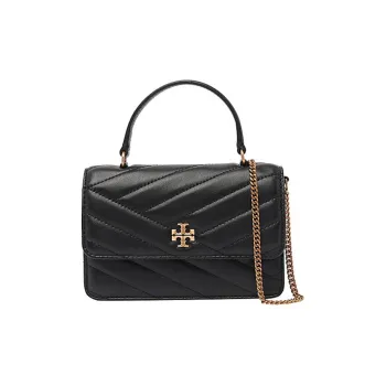 TORY BURCH Leather Envelope Bag Portable Crossbody Bag Shoulder Bag Mini Women's Black