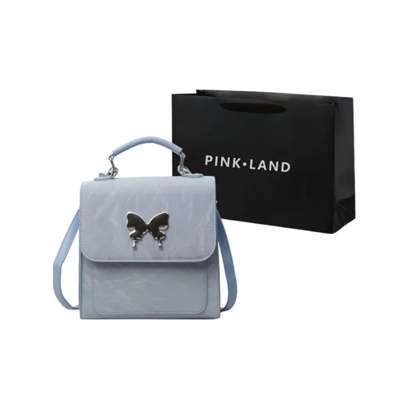 PINK·LAND PU Handbag Regular Women's White/Pink/Blue/Green/Black/Gray-12