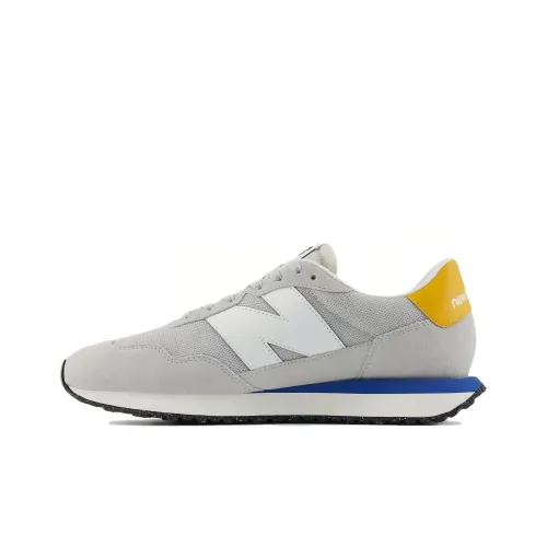 New Balance NB 237 Slip Resistant, Abrasion Resistant, Breathable Low Top Casual Running Shoes Men's Gray White