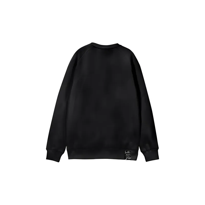 NORVINCY Trendy Without Hood Pullover Fleece Lined Raglan Sleeve Sweatshirt Unisex-1