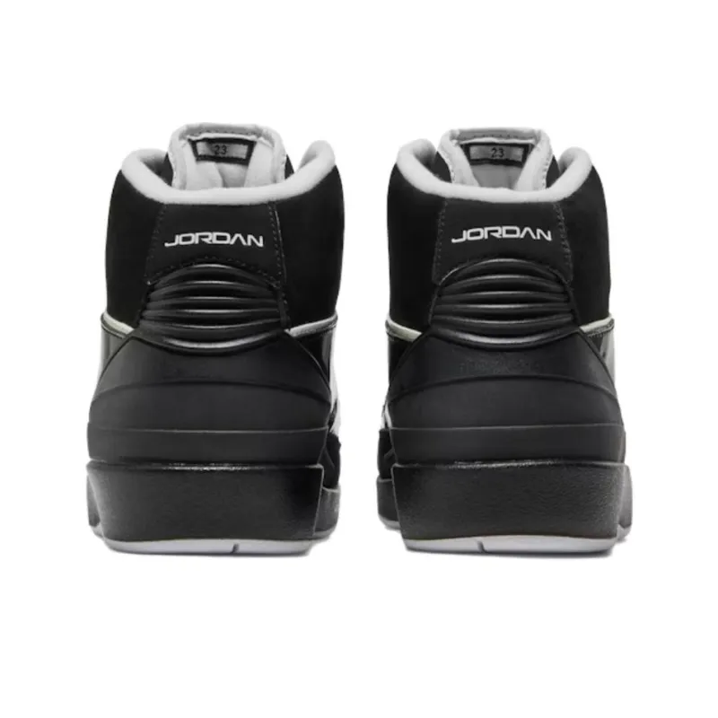 Jordan 2 Retro Qf Black White-3