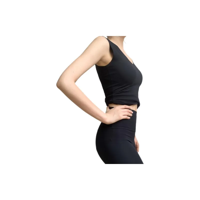 Roselingling Tank Tops Women's Elegant Black-2