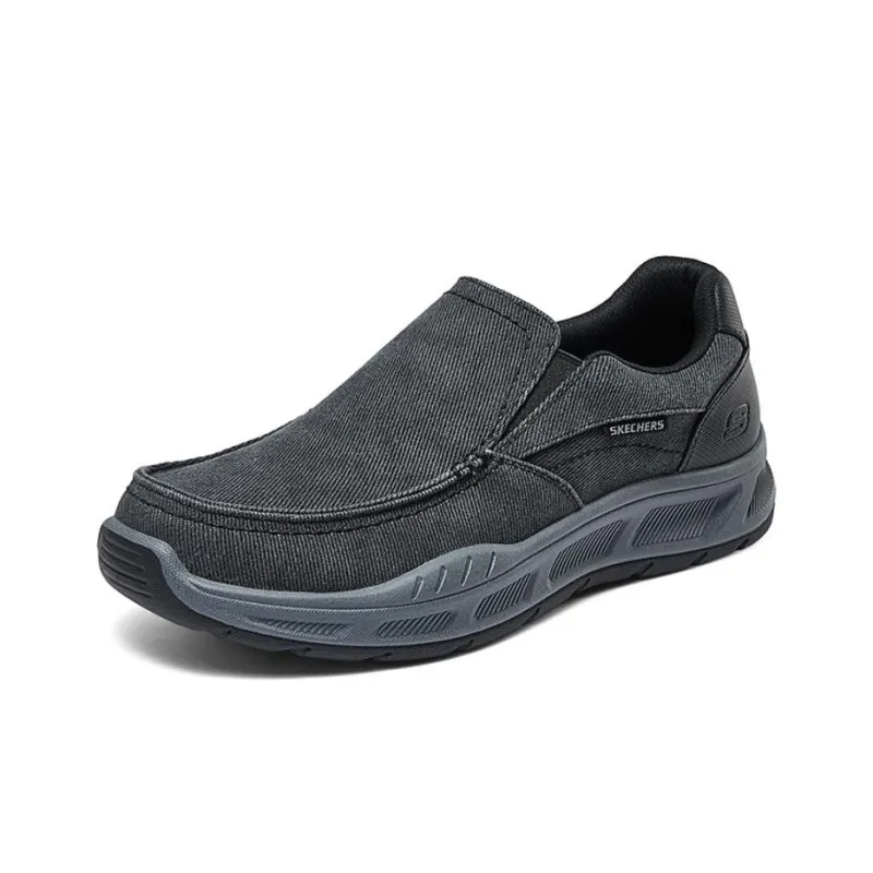 Skechers MENS USA Low Top Casual Shoes Men's Black-1