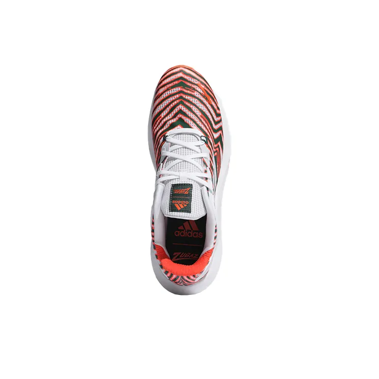 Adidas Alphatorsion Breathable Low-Top Casual Running Shoes Men's White Red Green-4