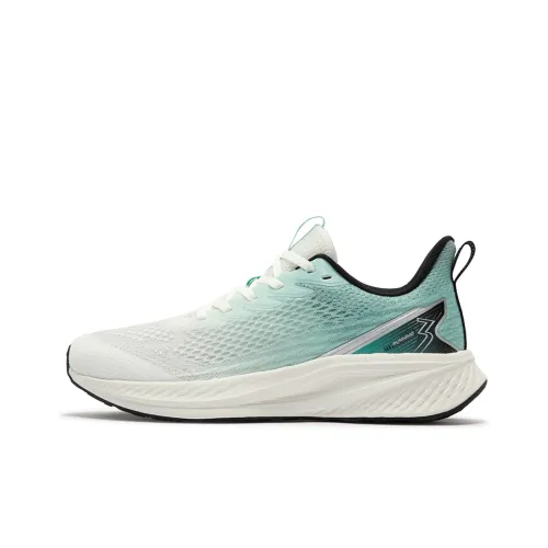 361° Cushioning Breathable Low-Top Casual Running Shoes Men's White Green