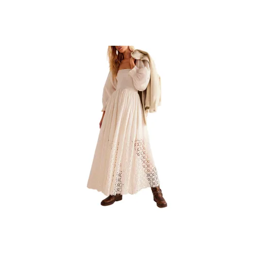 FREE PEOPLE Long-Sleeved Dresses Women's Tea/Tea Brown