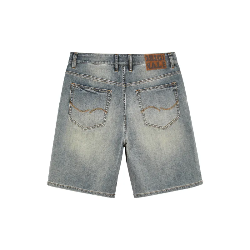 JACK JONES· Denim Shorts Men's Medium Blue Denim-1