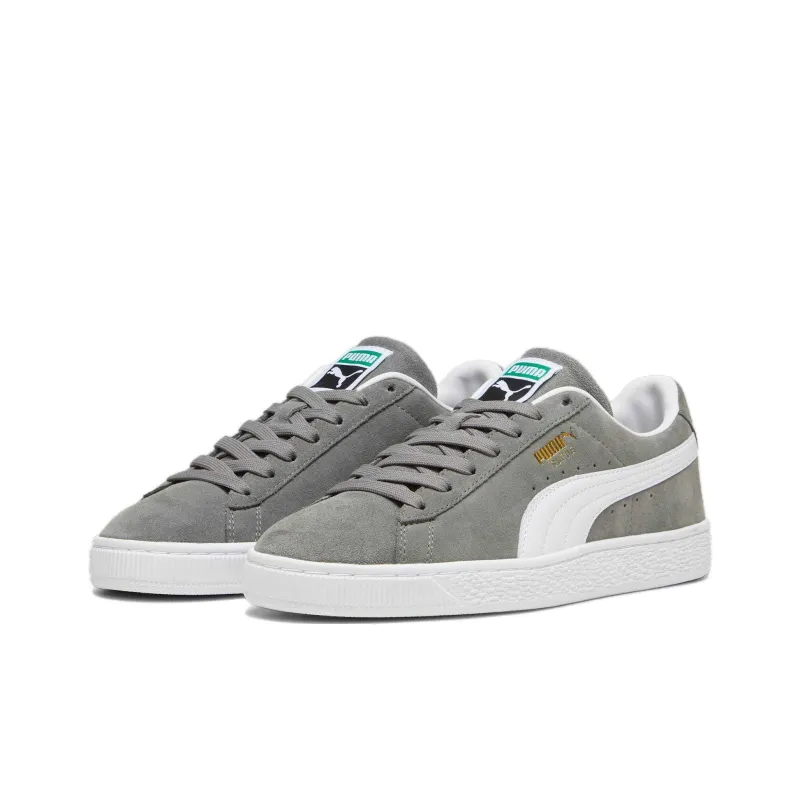 PUMA Suede Anti Slip Wear Resistant Low Top Skateboard Shoes Unisex Gray-2