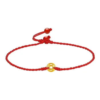 ZHOU LIU FU Solid Gold Anklets Women's