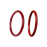 Plain Band+Heart Sutra Bangle[1 Pair]