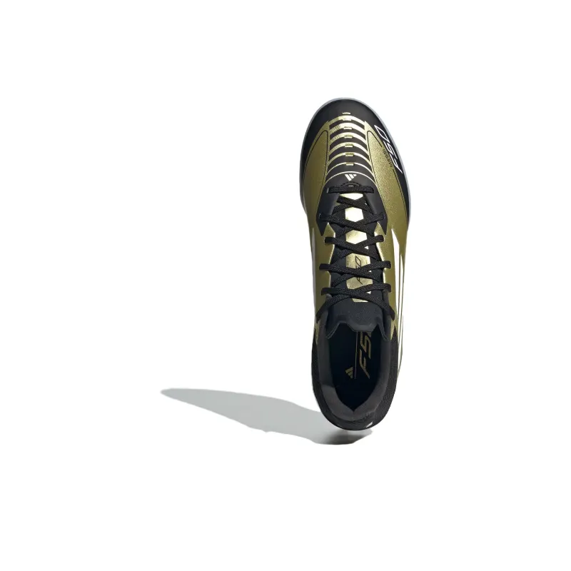 Adidas F50 League Turf Messi Gold Metallic Cloud White Core Black-3