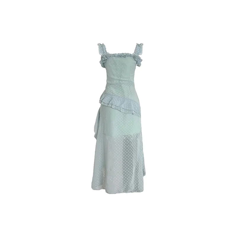 JOSR Slip Dresses Women's Blue-1
