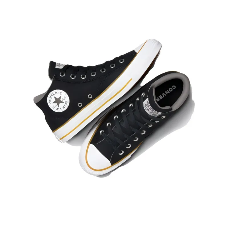 Converse Chuck Taylor All Star Anti Slip Wear Resistant Mid Top Canvas Shoes Men's Black-3