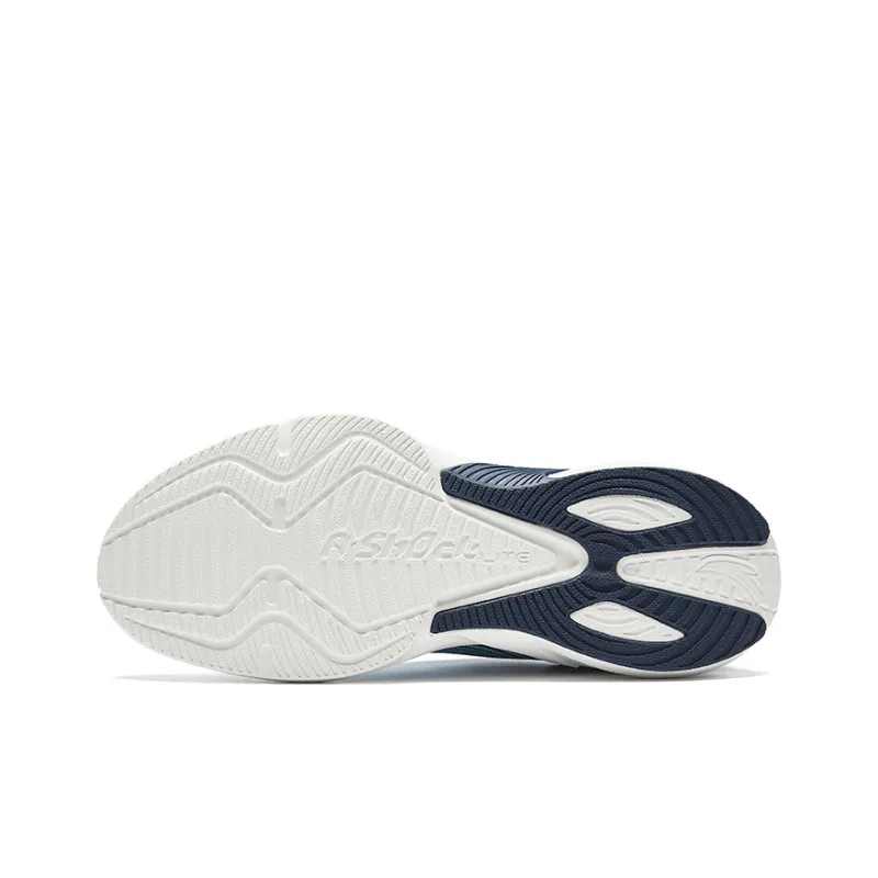 Anta Running Collection Anti Slip Wear Resistant Low Top Casual Running Shoes Men's White Blue-4