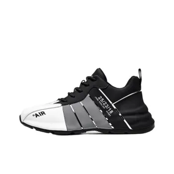 JANE HARLOW Height Increasing Lightweight Low-Top Casual Shoes Men's White Gray Black