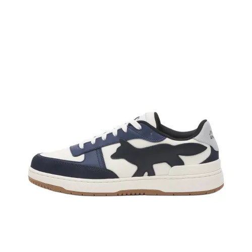 Maison Kitsune Skateboard Shoes Men Low-Top Marine Blue