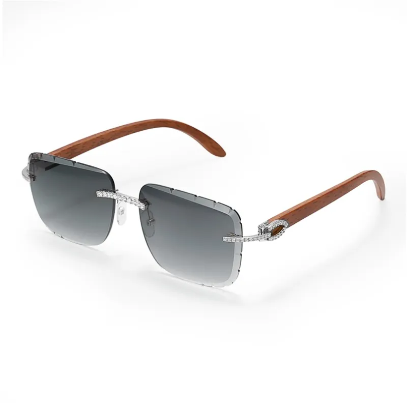 ICEGIANT 925 Sterling Silver Irregular Shape Sunglasses Unisex-0