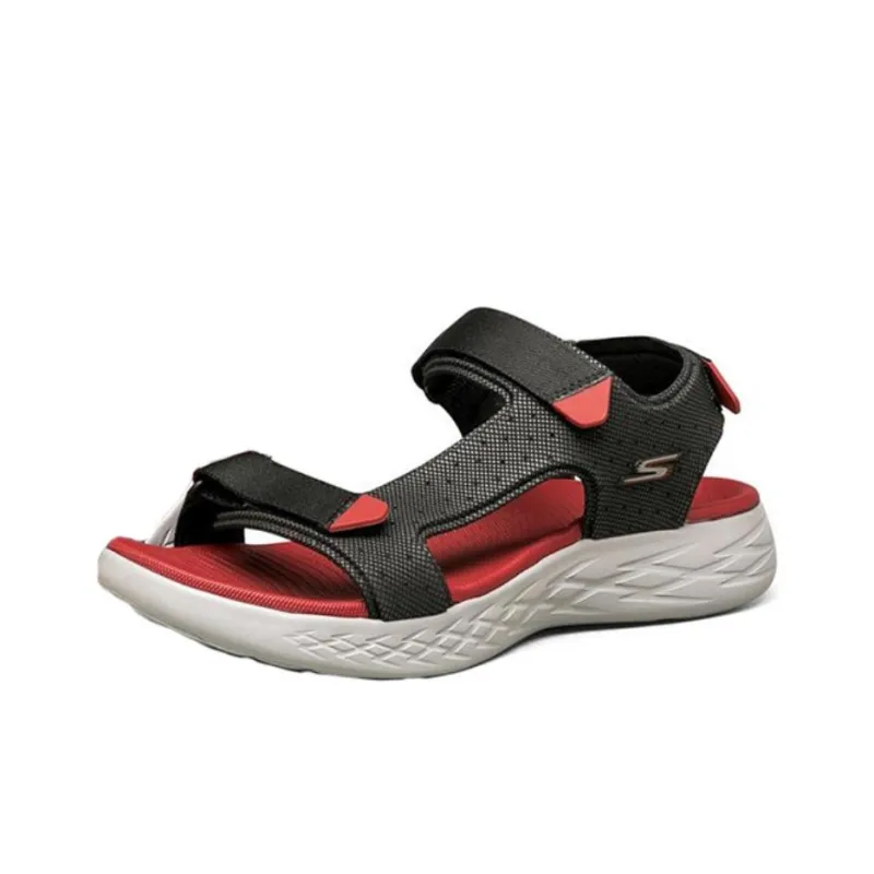 Skechers On The Go 600 Velcro Sandals Black/Red-2