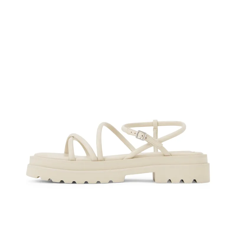 CHARLES&KEITH Small Ck One Strap Sandals 4.1cm Women's Silver/Silver/Beige/Beige/Black-5