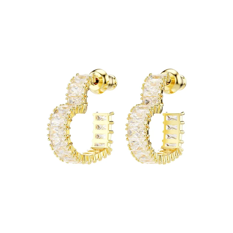 Swarovski Matrix Heart shaped Earrings-3