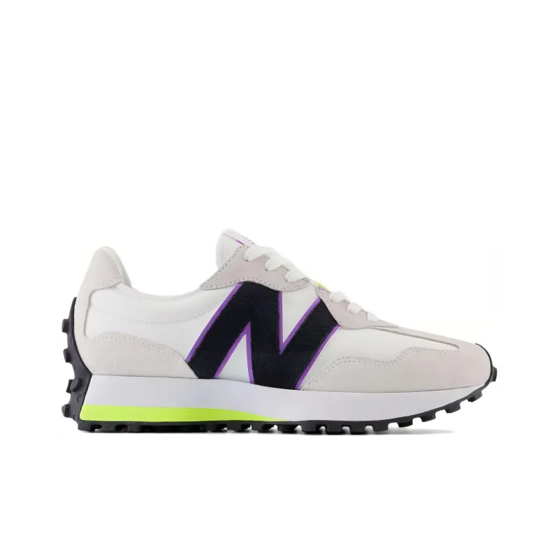 New Balance 327 Grey White Reflection Yellow Women's-1