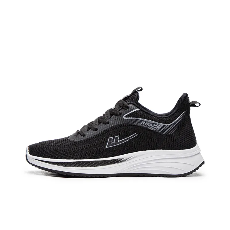 Warrior Students' Running Shoes Lightweight And Breathable Low Top Casual Shoes Men's Black Gray-0