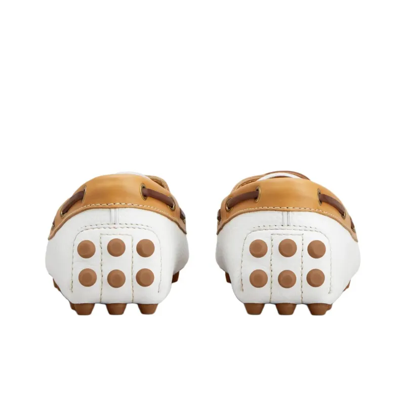 TOD'S Gommino Beanie Shoes Women's White-3