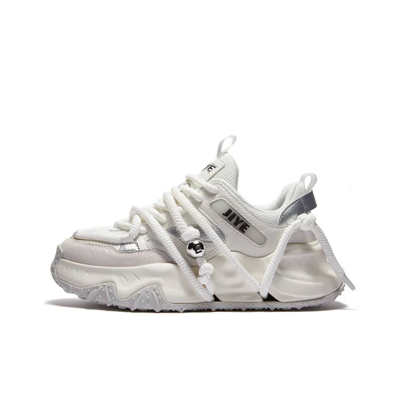 JIYE Height Increasing Wear-Resistant Breathable Low-Top Chunky Sneakers Unisex-0