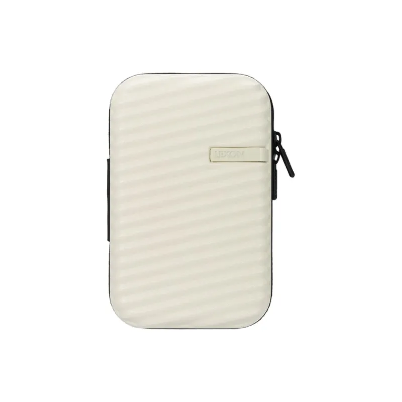 LEXON PC Blended With Polyester Storage Bag Unisex Pure Black/Moon Gray/Ivory-7