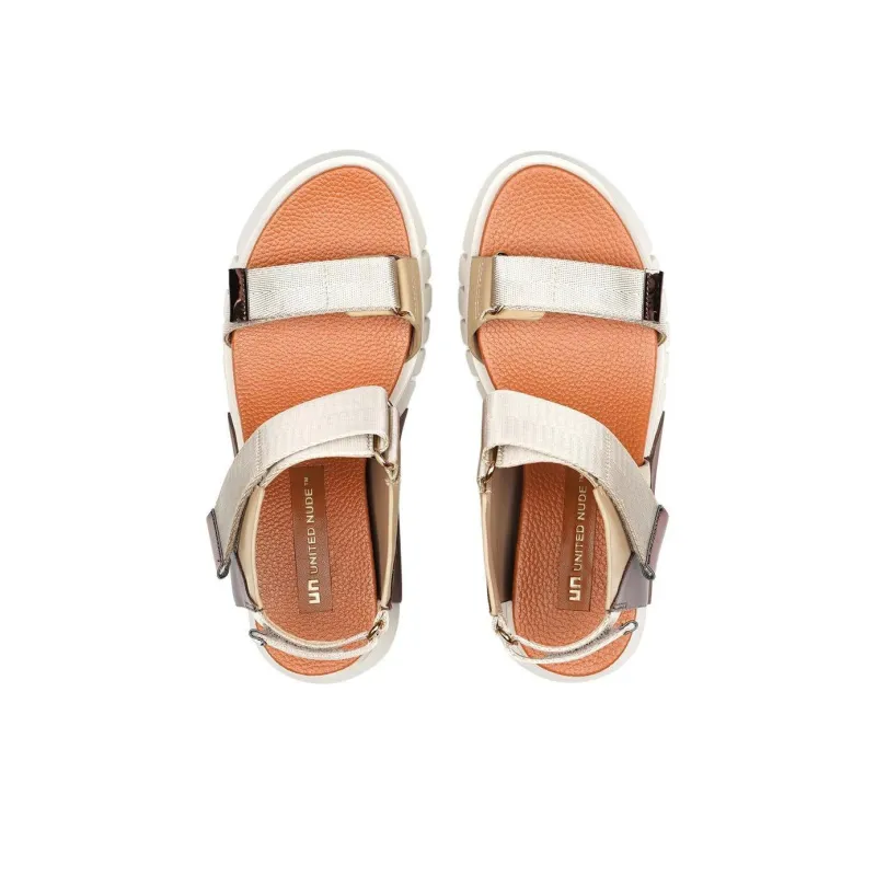 UNITED NUDE Delta Run Strap Sandals 6.5cm Women's Umber-4