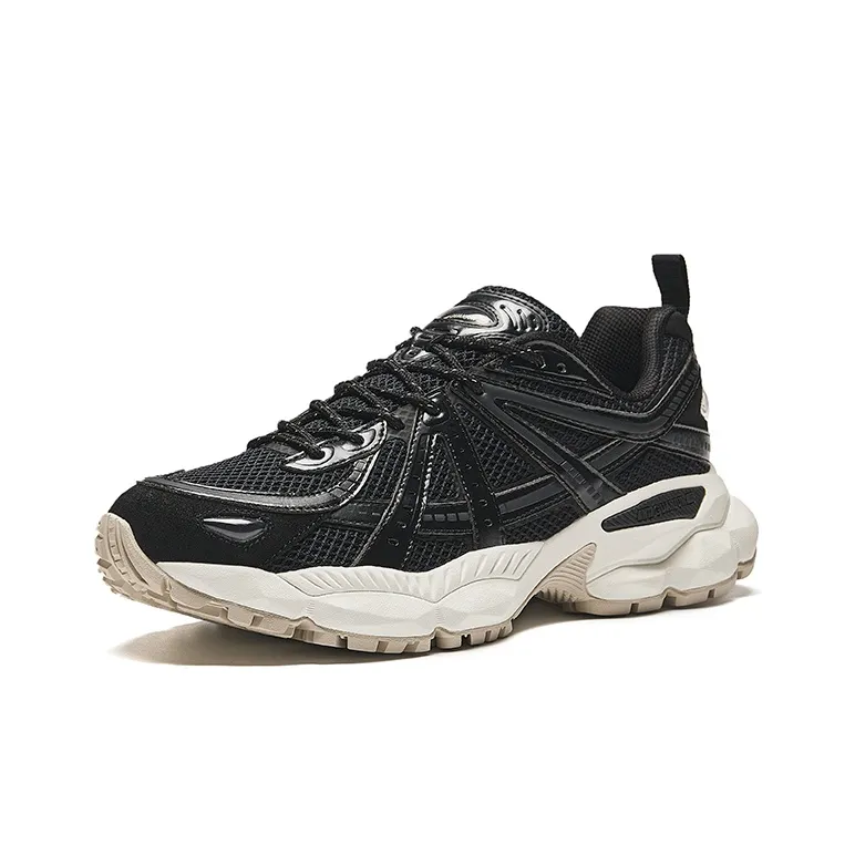 Anta Champion Series Cushioned Slip-Resistant Low-Top Casual Shoes Men's Basic Black-1