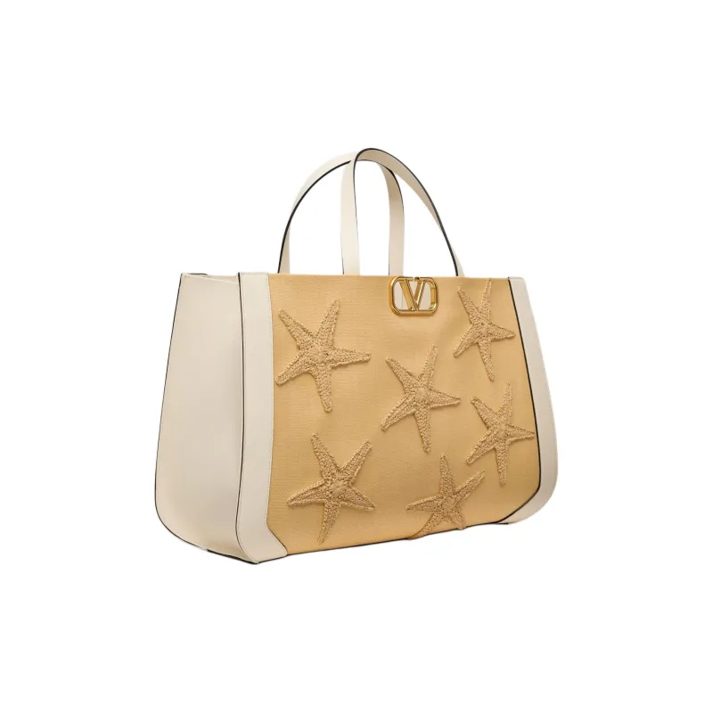 Valentino GARAVANI Raffia Tote Bag Shopping Bag Handbag Regular Women's-1